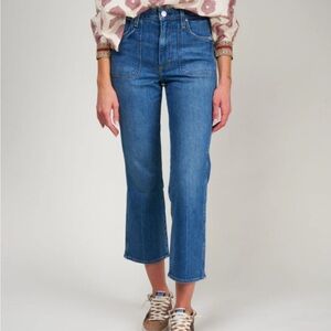 AMO Abigail -  Blue Cropped Jeans